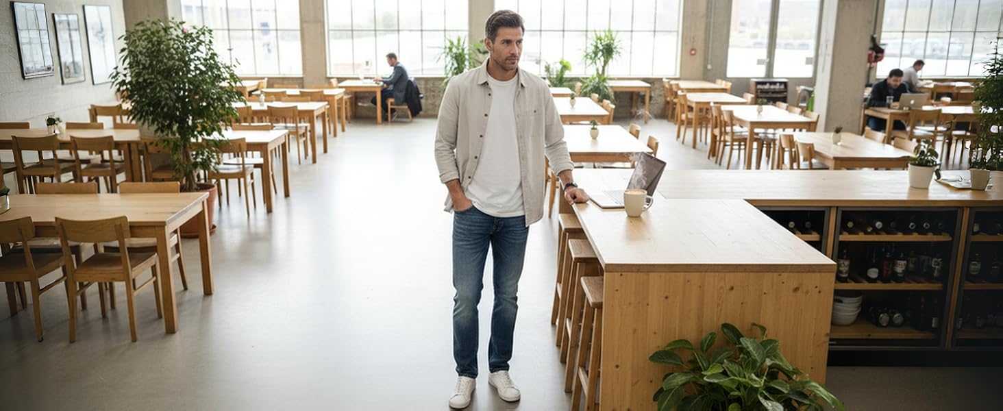 Чоловічі джинси Camp David NI:CO Regular Fit Stretch Dark Used 34W/32L