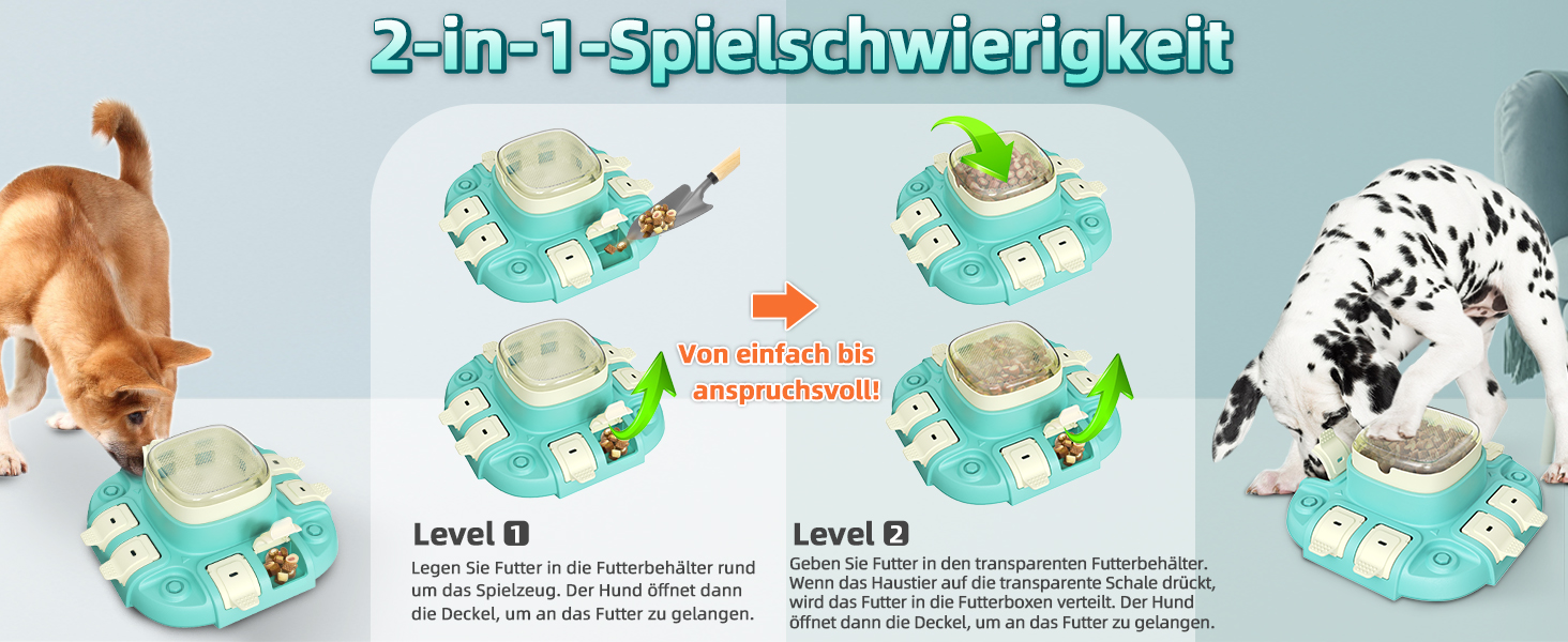 Іграшка для собак, інтелектуальна, інтерактивна, для малих, середніх та великих собак, для тренування та годування, покращує інтелект