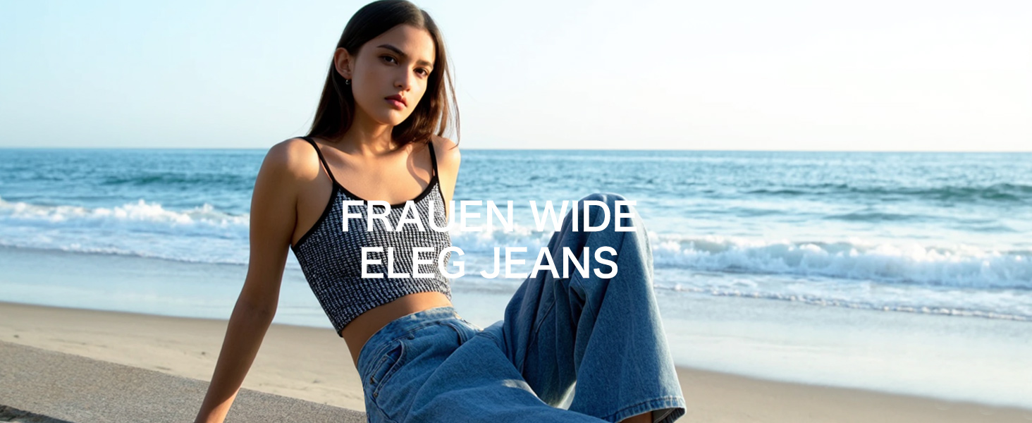 Джинси жіночі LaiEr з широкими штанинами, висока талія, прямий крій, середньої посадки, блакитний колір, еластичні, XL