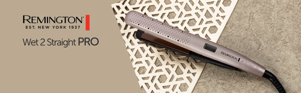 Випрямляч для волосся Remington Wet2Straight Pro S7970 - для мокрого та сухого волосся, LCD-дисплей, 140-230°C