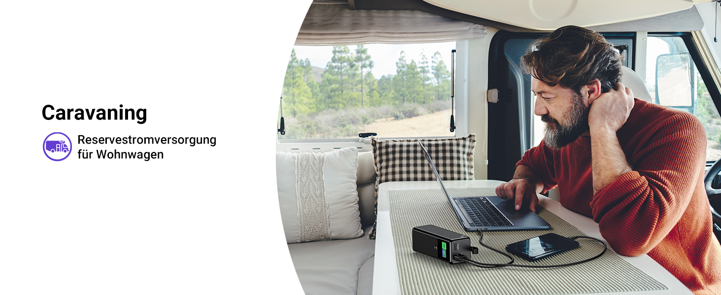 Power Bank VAFOTON 27000mAh 140W з 3 портами, цифровим дисплеєм та USB-C кабелем (Чорний)