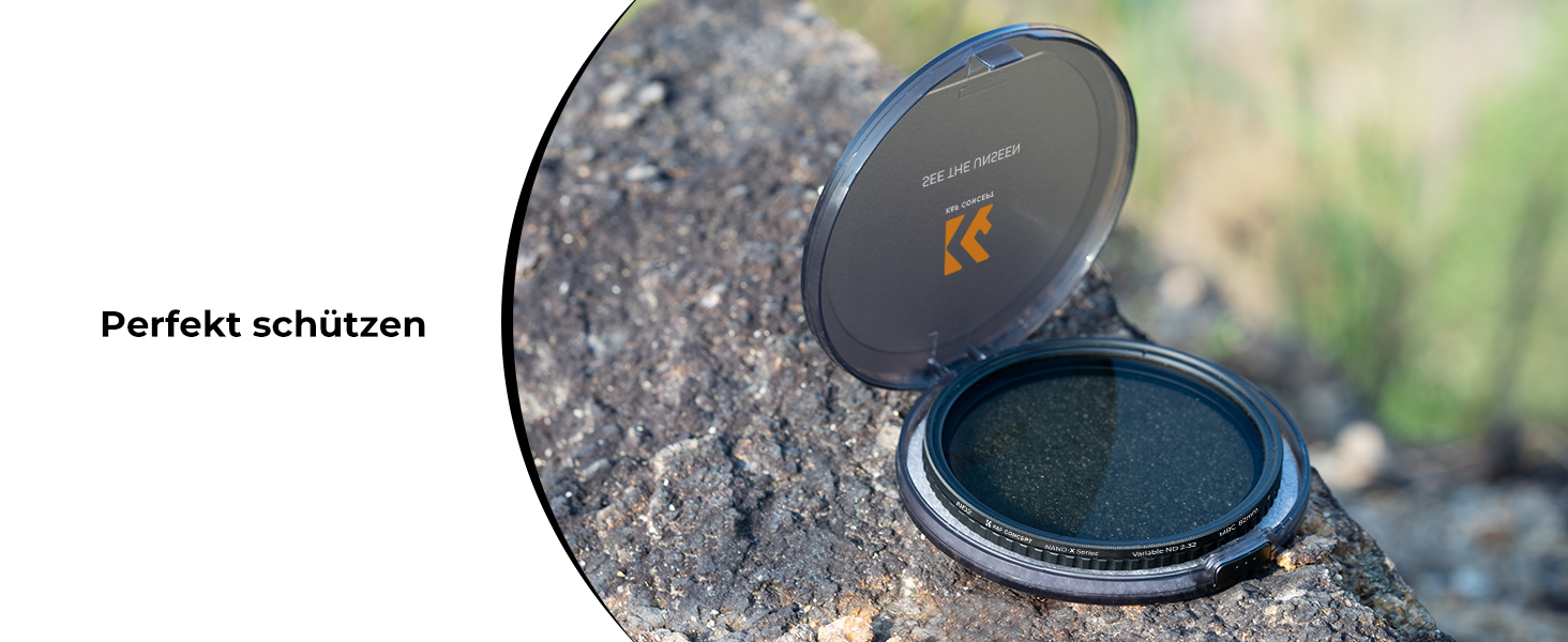 Фільтр ND K&F Concept 82mm Variabler ND Filter (ND2-32) Nano-Xcel для фотографії пейзажів та відео