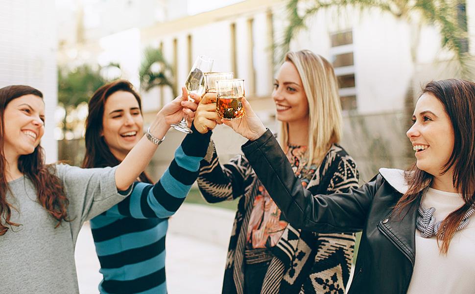 Набір для віскі з кубиками льоду – 8 шт. та 2 склянки, дерев'яна коробка, подарунок для чоловіків та жінок