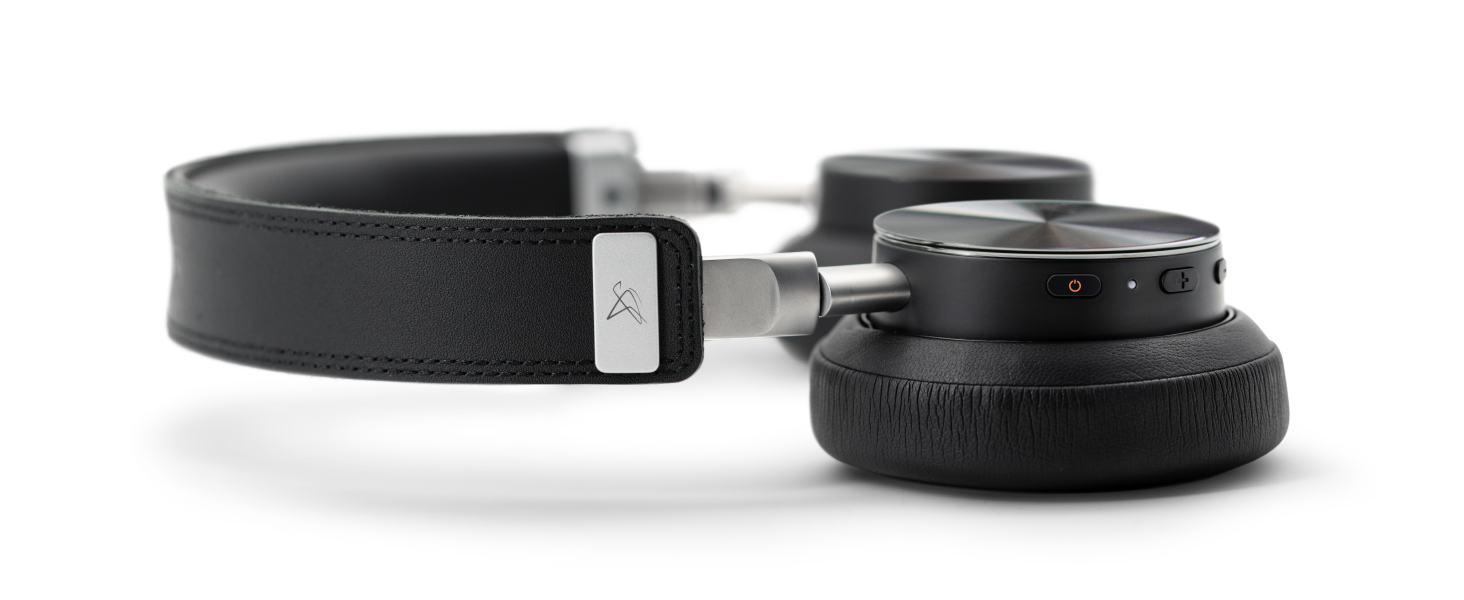 Бездротові навушники VONMÄHLEN Concert One Bluetooth On-Ear з кейсом, мікрофоном та AUX, 40 мм (Чорний)