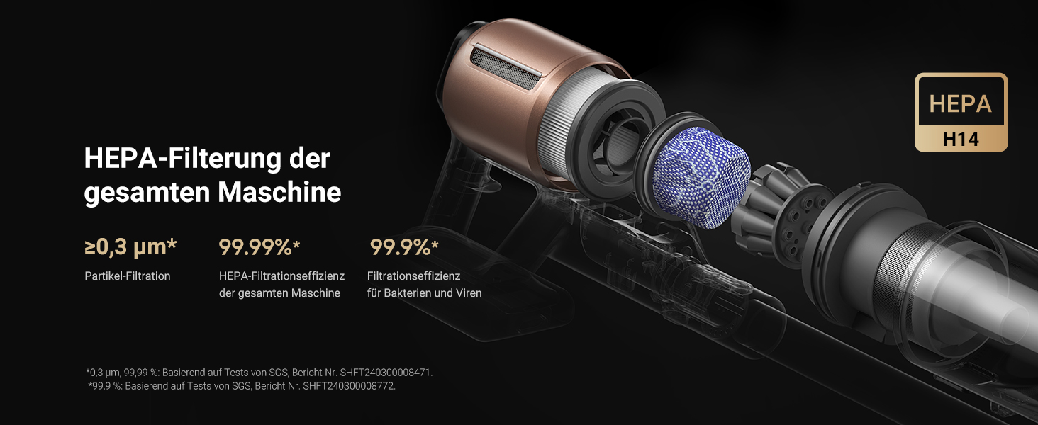 Dreame Z20 - Бездротовий пилосос з потужністю 190AW, 90 хвилин роботи, датчик бруду, LED-дисплей, синій LED, без переплетення, для прибирання дому, шерсті тварин, килимів