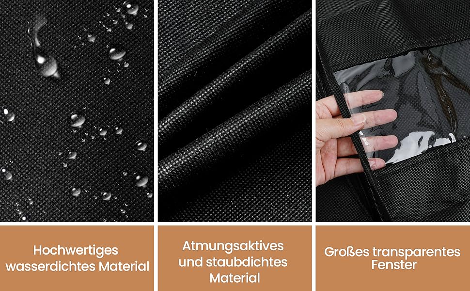 Чохли для одягу чоловічі 100x60 см, набір 4 шт. для костюмів, жакеток, сорочок + 2 мішечки для взуття. Дихаючі захисні чохли з блискавкою для подорожей та зберігання.