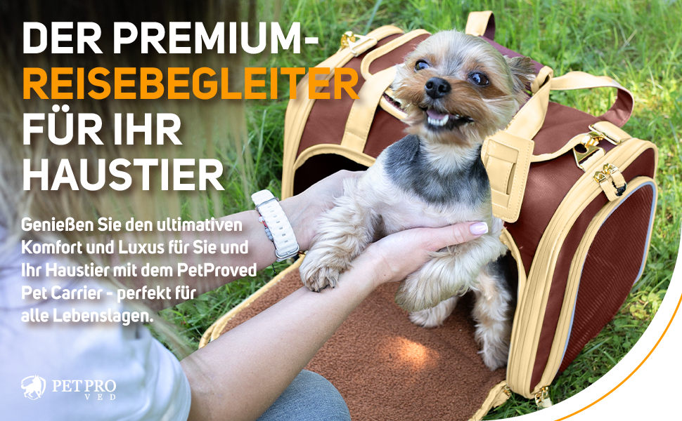 Транспортна переноска для котів та собак, переноска для маленьких собак та котів, коричнева (42 x 29 x 28 см)