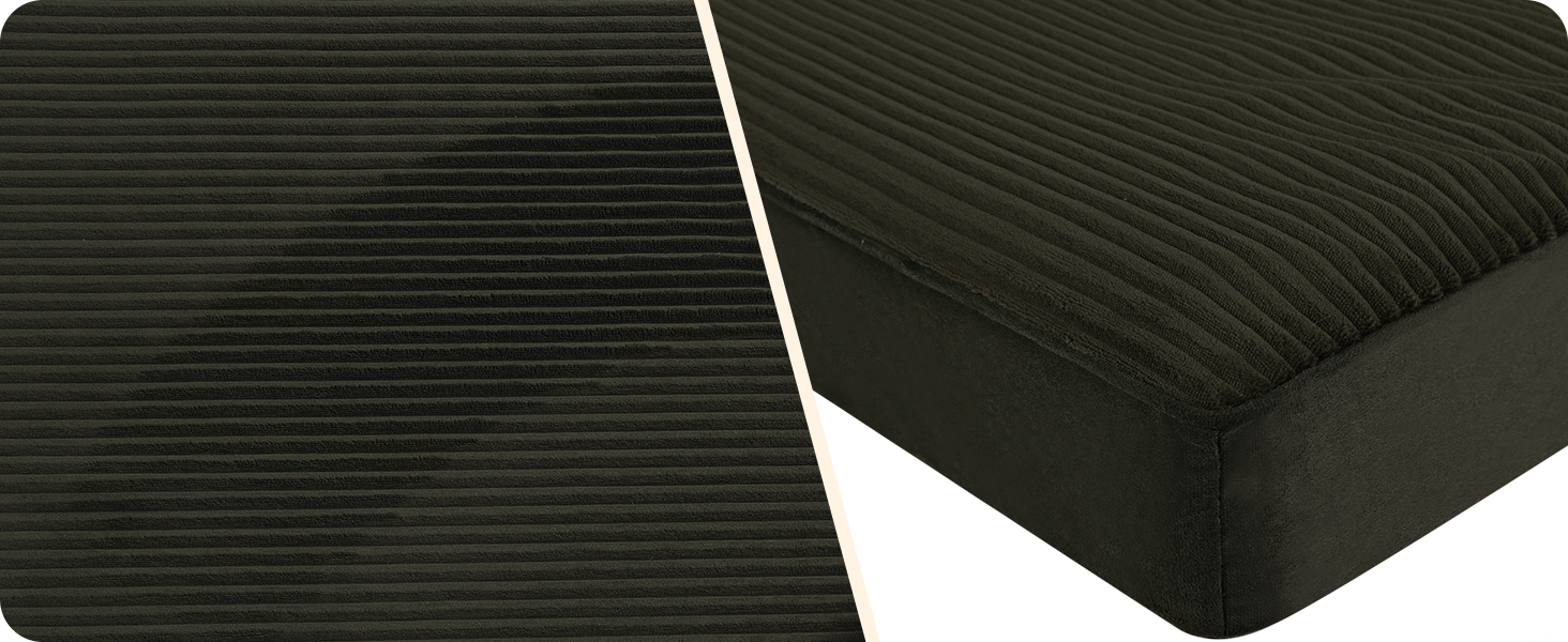 Ортопедичне ліжко для собак, 10 см товщина, для середніх та великих собак, знімний та пральний килимок, неслизьке дно, водонепроникне внутрішнє покриття, 112 см, оливковий колір