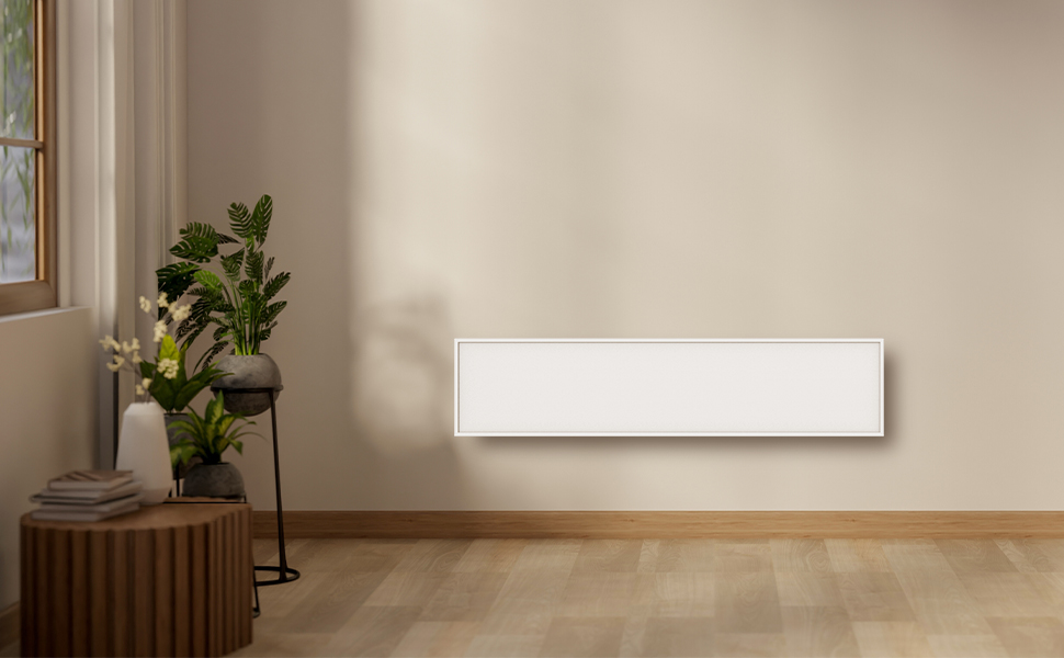 Інфрачервовий обігрівач Byecold Standgerät 300W з підставкою, інфрачервовий електрообігрівач, опалювальна панель, енергозберігаючий, захист від перегріву, білий