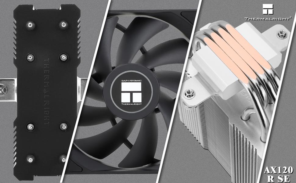 Thermalright Assassin X 120 SE - Кулер для CPU з 4 Heatpipes, тихий вентилятор TL-C12C PWM, сумісний з AM4/AM5/Intel LGA1150/1151/1200/1700/1851