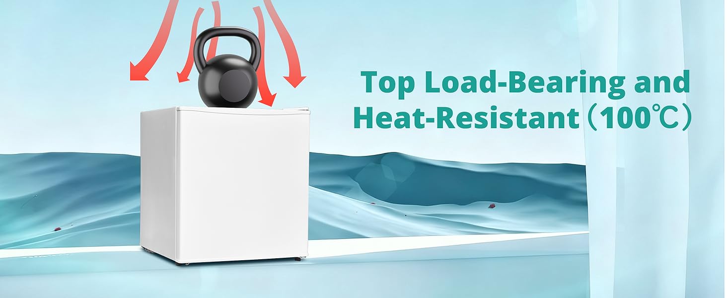 Міні-холодильник SMETA 48L з морозильною камерою, 230V. Тихий настільний холодильник для офісу, кемпінгу, спальні та готелю. Регульований термостат, 39dB, 0-10℃