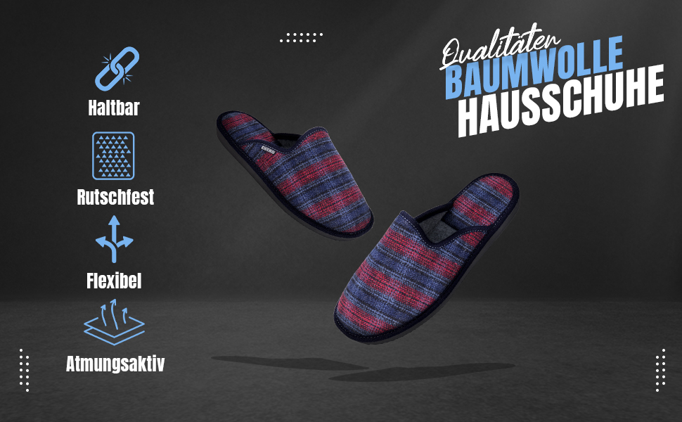 Чоловічі халати ESTRO F17 Jeans 43 EU з антиковзкою підошвою Memory Foam
