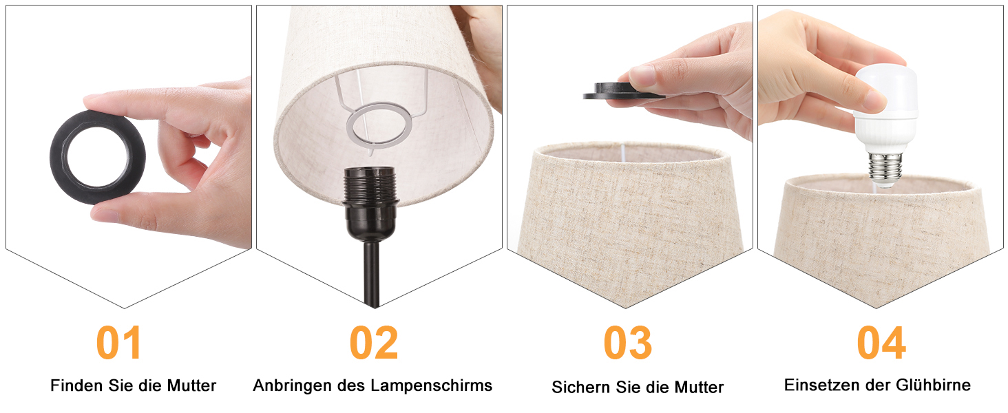 Настільна лампа Kakanuo з торшером, 2 шт., з USB-портом, диммуванням, LED, для спальні, вітальні, дитячої кімнати, офісу, бежевий лінолеум