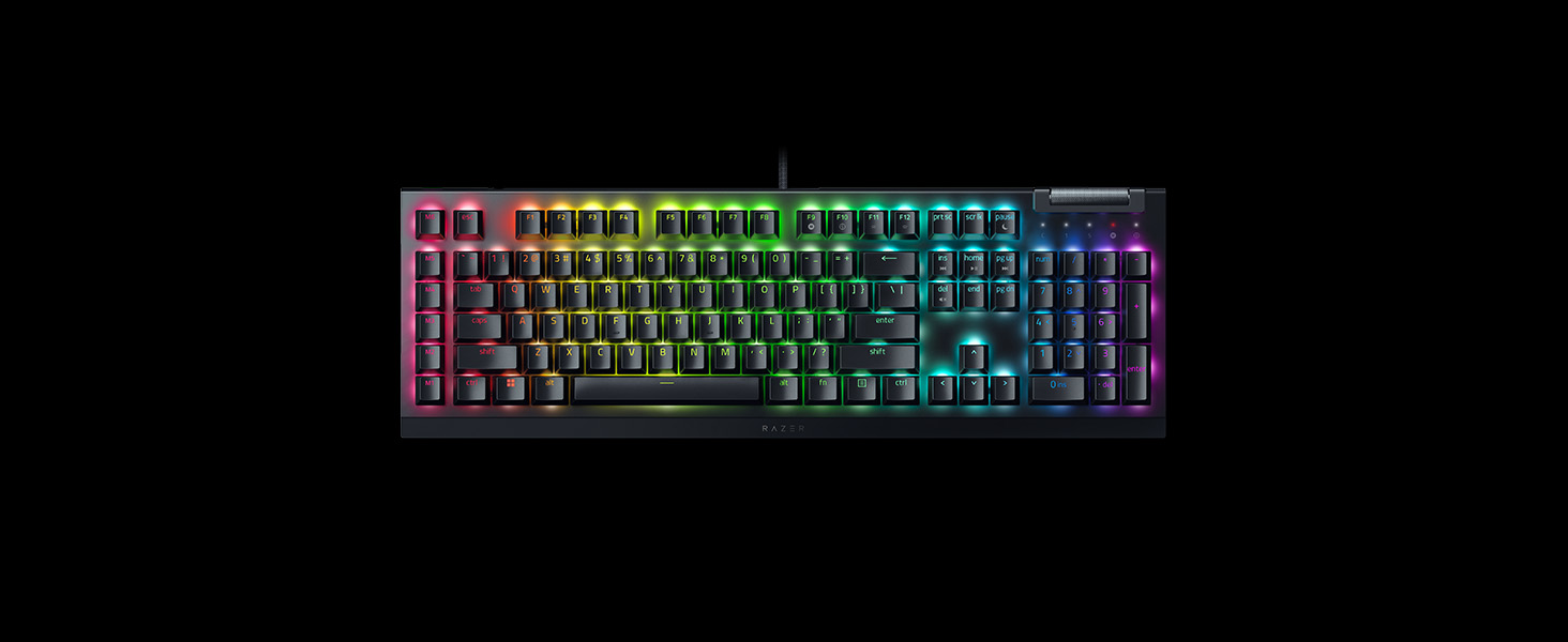 Механічна ігрова клавіатура Razer BlackWidow V4 X (Green Switch) з RGB Chroma підсвічуванням, QWERTZ DE-Layout