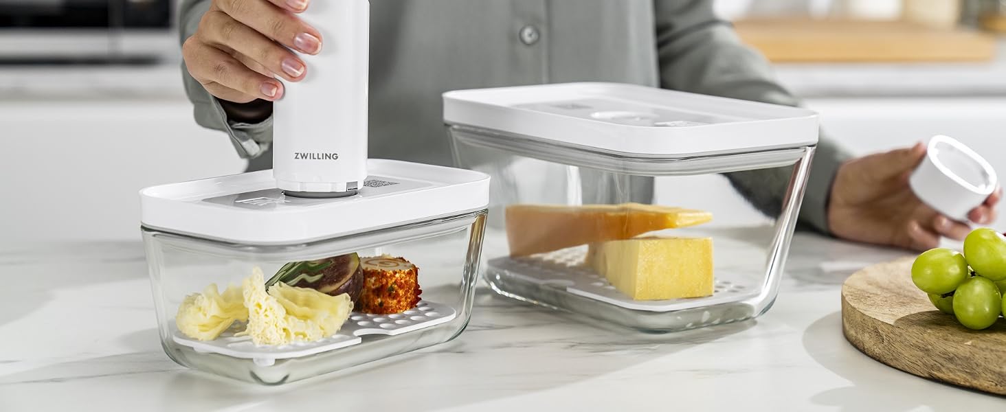 Вакуумний ланч-бокс Zwilling Fresh & Save з набором сталевих столових приборів, ударостійкий, чорний