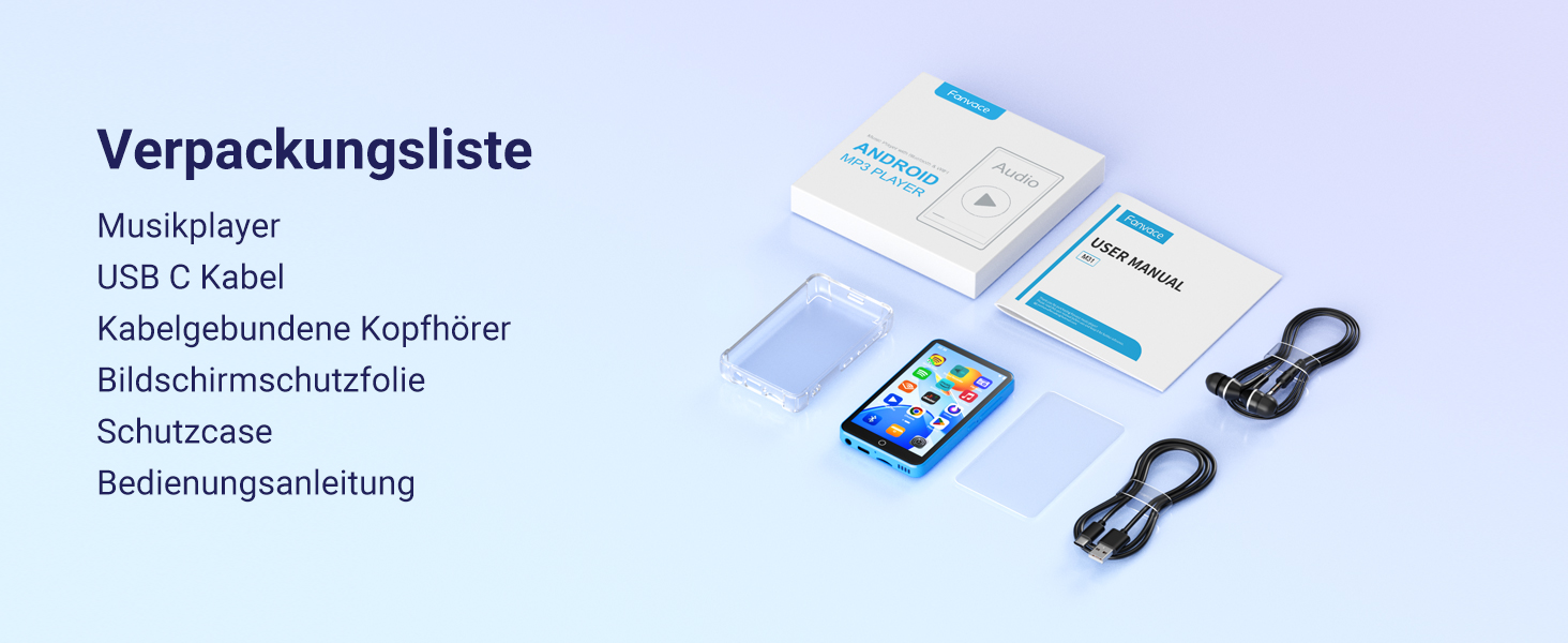MP3 плеєр 16GB з Bluetooth та Wi-Fi, Android MP4 плеєр 4