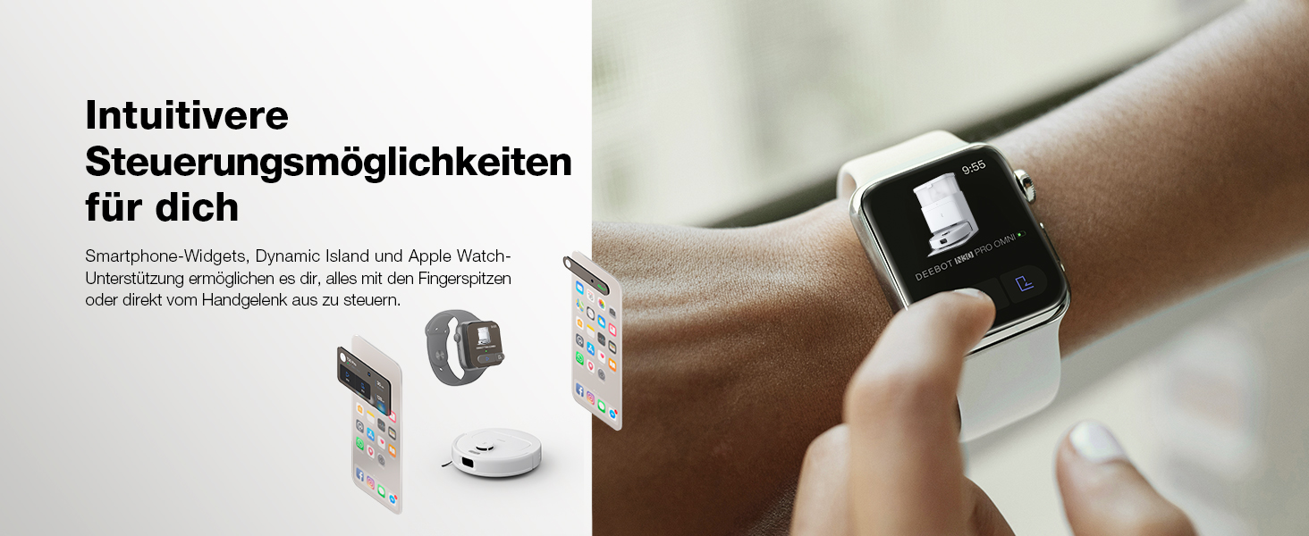 ECOVACS DEEBOT N30 PRO Omni: Робот-пилосос з функцією миття підлоги, 10000 Па, технологія ZeroTangle 2.0, TruEdge, 60°C миття, сушка гарячим повітрям, білий