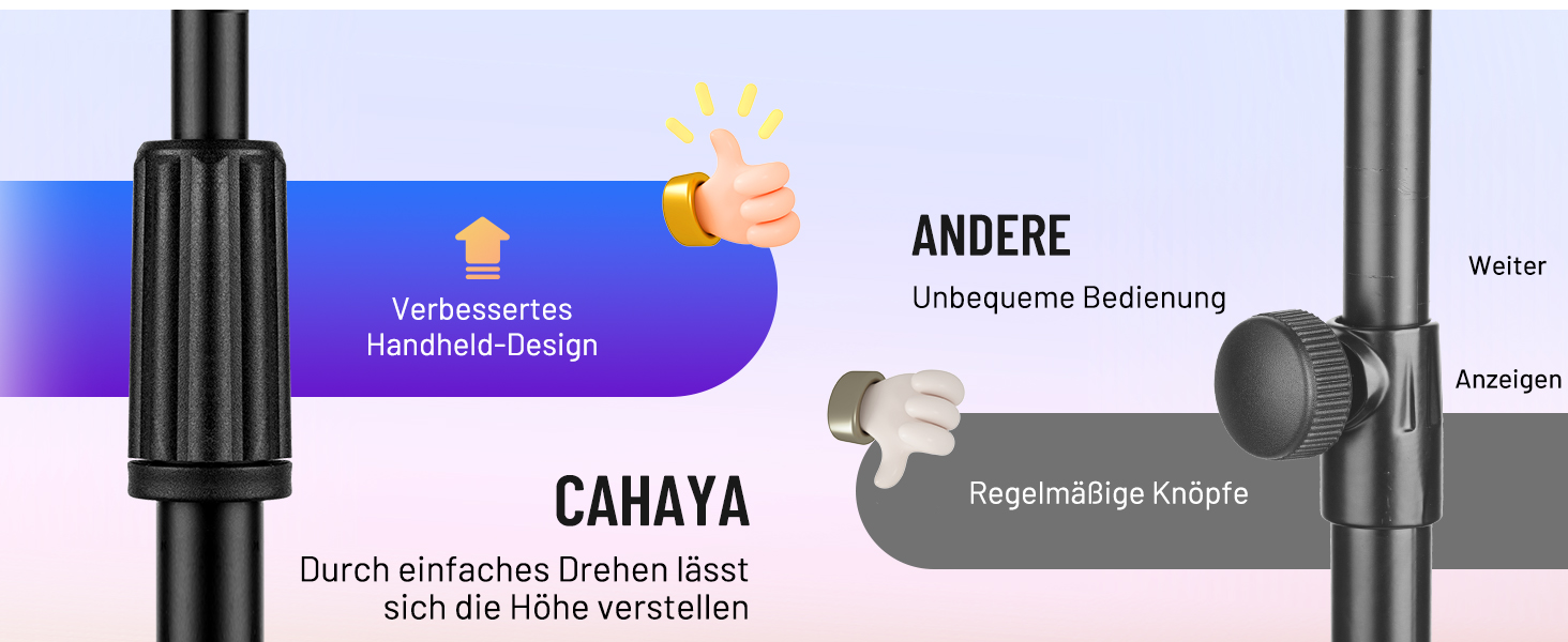 Підставка для мікрофона CAHAYA CY0360: регульована, 180° обертання, для конференцій, ігор та стрімінгу