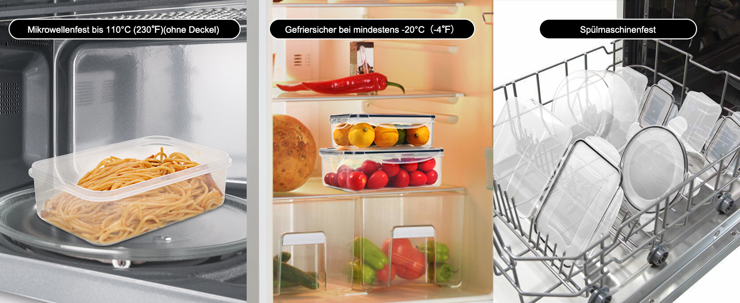 Набір контейнерів для зберігання YASHE SE-38PCS: 19 контейнерів та 19 кришок, BPA-Free, для кухні