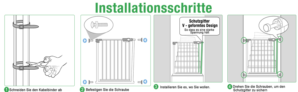 Захист для сходів HENGMEI: сітка для дитячої безпеки на двері, без свердління, 75-85 см, автоматичне закриття, металева сітка, чорний колір