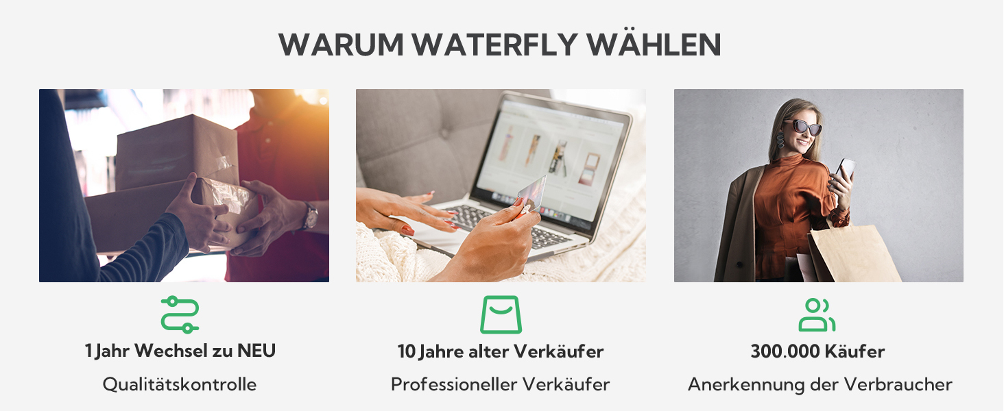 Сумка через плече WATERFLY Anti-Diebstahl для жінок та чоловіків, чорна (M)