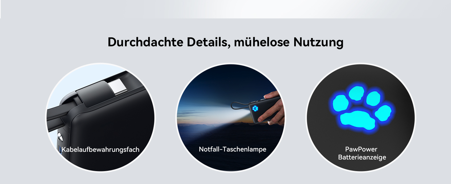 Power Bank INIU 10000mAh 20W з USB-C кабелем, PD3.0/QC4.0, для iPhone/Samsung/iPad (Червоний)