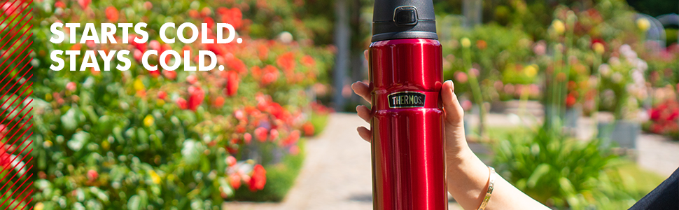 Термос із нержавіючої сталі 0,70л, блакитний - Thermos King, абсолютно герметичний, зберігає тепло 15 год, холод 24 год, для чаю, кави, води, BPA-free