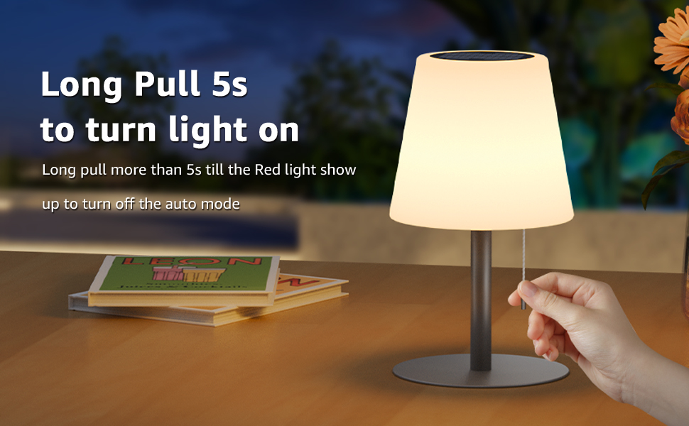 Світлодіодний солярний світильник для столу, вуличний, 2-в-1, бездротовий, 8 кольорів, для саду, кемпінгу (Срібний)