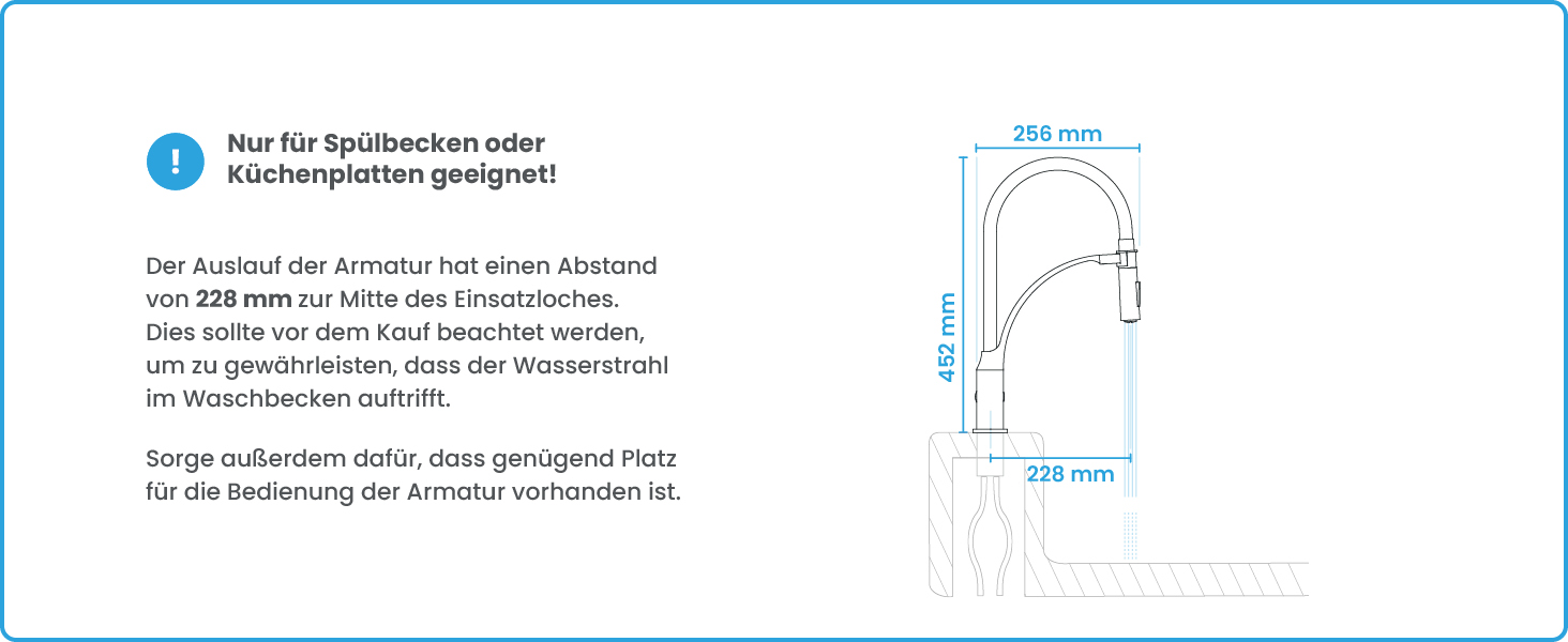 Кухонний змішувач Bächlein Nedo – поворотний на 360° з нержавіючої сталі, з гнучкою голкою та виливним гусаком з перемикачем, для кухні (гнучкий)