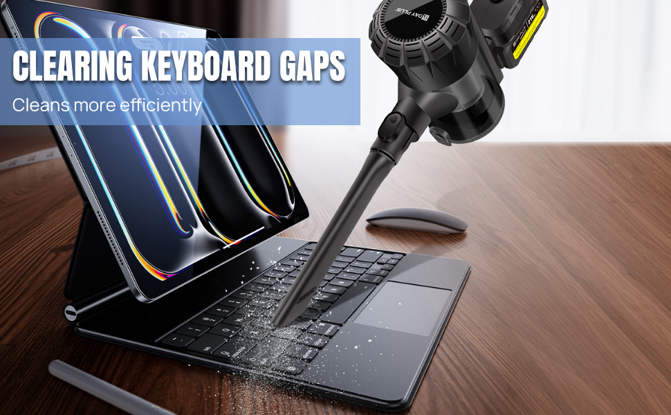 Бездротовий акумуляторний пилосос з антизаплутаною насадкою, фільтрація 99,999%, для будь-яких поверхонь, сірий колір, 2 акумулятори