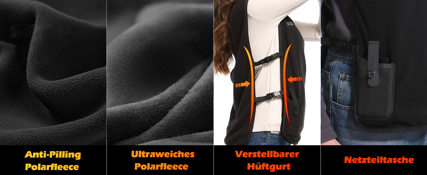 Обогревна жилетка для чоловіків та жінок з Powerbank, USB-живлення, 3 температурні режими, 5 зон обігріву, для активного відпочинку та зими