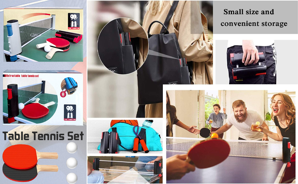 Знімне сітка для настільного тенісу, 190 см (макс), замінна сітка для настільного тенісу, портативна, для столу, офісу, їдальні. Комплект A