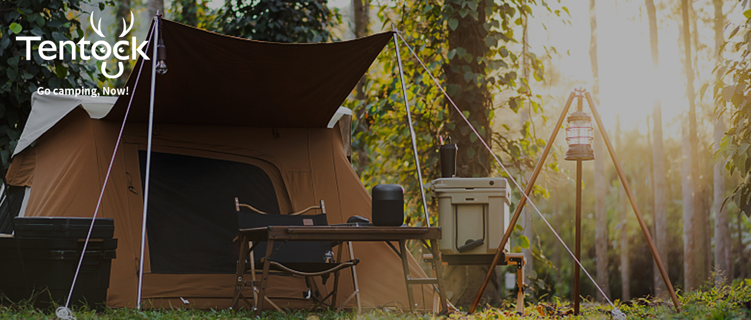 Складний кемпінговий стіл Tentock Ultraleicht з алюмінію - для пікніка, походів, подорожей та дому (чорний)