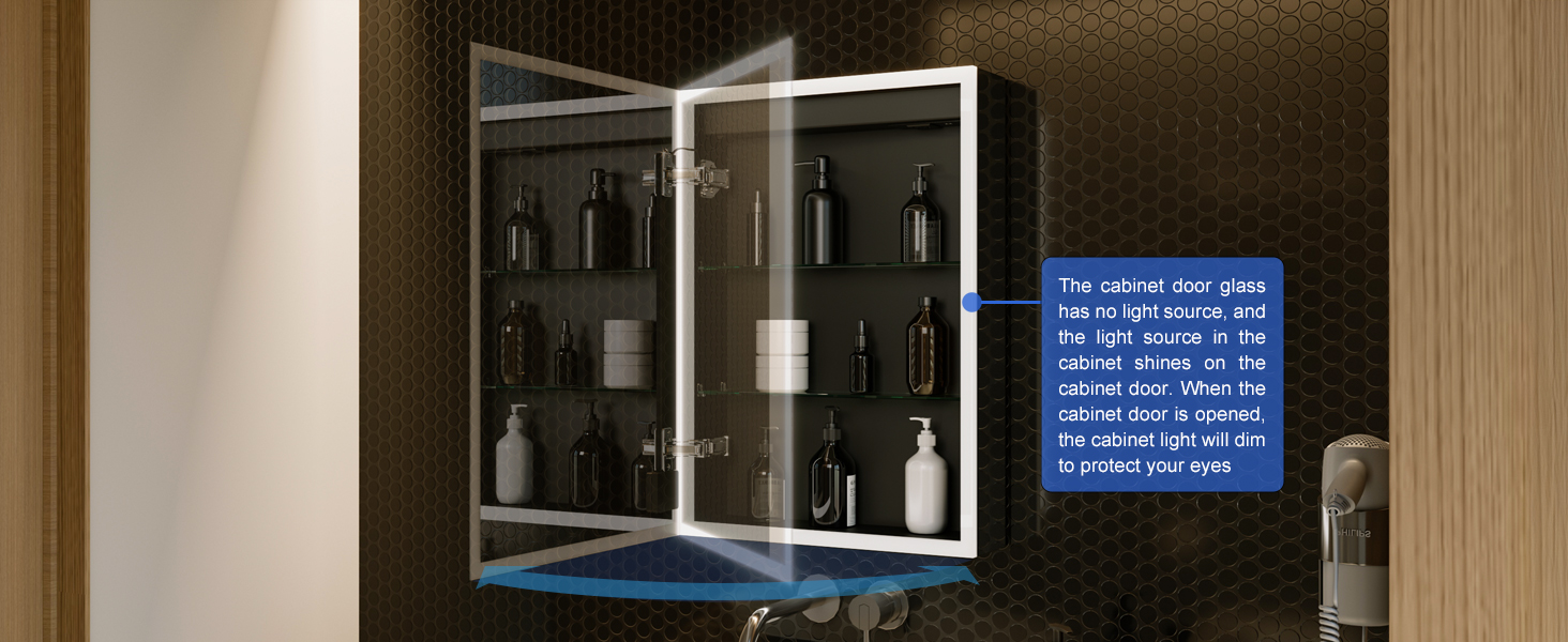 LED дзеркальна шафка для ванної кімнати KWW з підсвічуванням, регульованою температурою світла, протитуманним покриттям та USB роз'ємами (2 дверцята, 80x70 см)