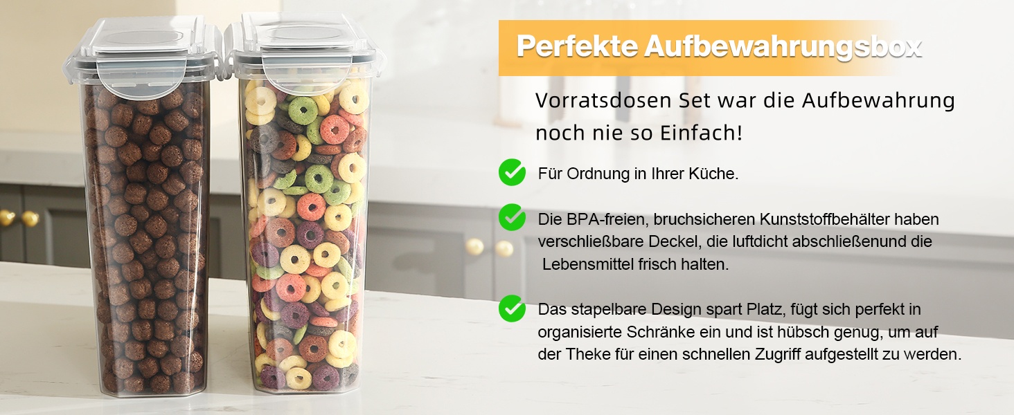 Набір контейнерів для зберігання YASHE 6 шт., 3.7L, герметичні, BPA-free, для кухні