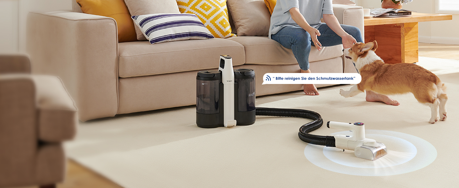 Портативний бездротовий відпарювач для килимів та м'яких меблів Tineco CARPET ONE Spot Essentials