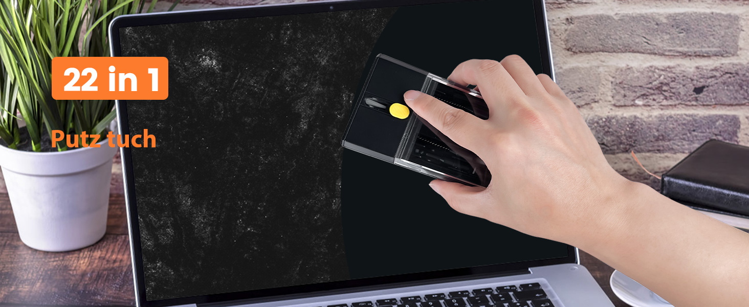 Набір для чищення гаджетів 22 в 1: клавіатура, навушники AirPods, камера, монітор, телефон, білий