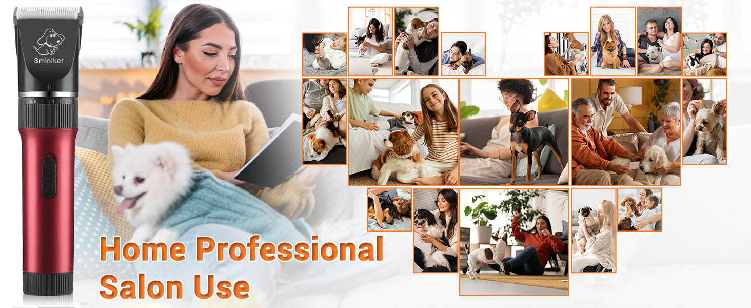 Професійна машинка для стрижки шерсті тварин Tierhaar: безшумна, акумуляторна, бездротова, для котів, собак, коней. Комплект професійного грумера
