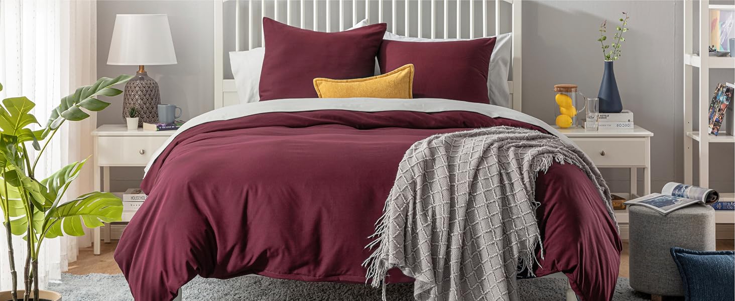 Комплект постільної білизни BEDSURE 135x200 2шт: ковдра 135x200 см, наволочка 80x80 см, Adobe Rose, мікрофібра, поліестер, з блискавкою, ÖKO-TEX