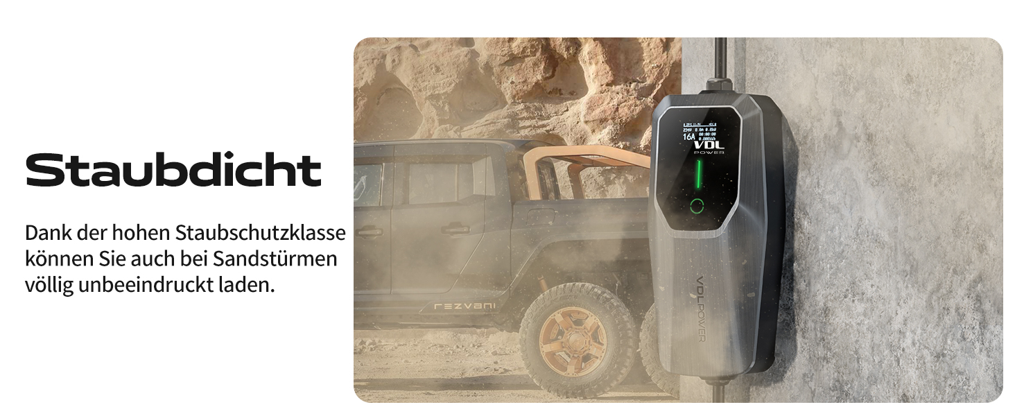 Кабель для зарядки електромобіля Type 2, 3.6KW, 6A-16A, LED-дисплей, 8м, IP65, IEC 62196-2, EU-Schuko