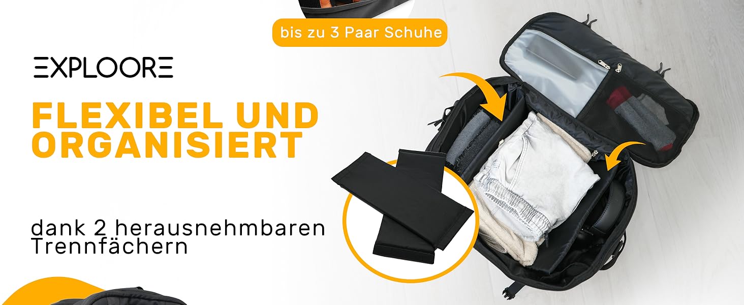 Чемодан ручної поклажі 55x40x20см з ручкою-телескопом, міцний валіза з ABS-пластику з TSA-замком, коричневий, з колесами