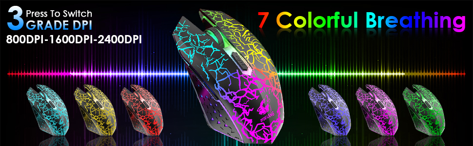 Механічна ігрова комбо клавіатура та миша з підсвічуванням Rainbow: клавіатура 87 клавіш, миша 2400DPI з 6 кнопками, та килимок для миші (чорний)