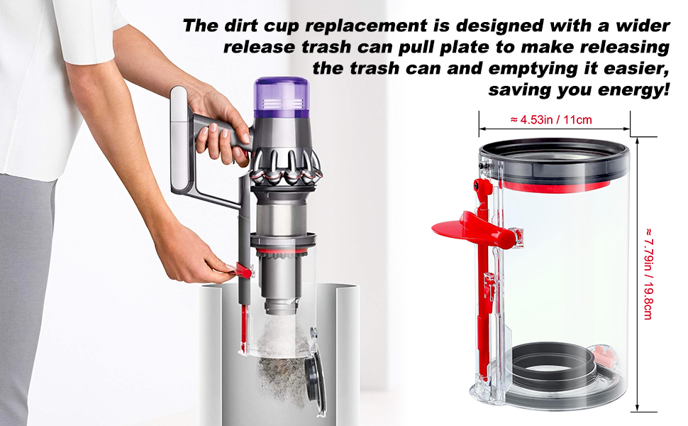 Контейнер для пилу Sgizoku для пилососів Dyson Animal/Absolute (V11-v15), замінна частина, аксесуар, 969509-01