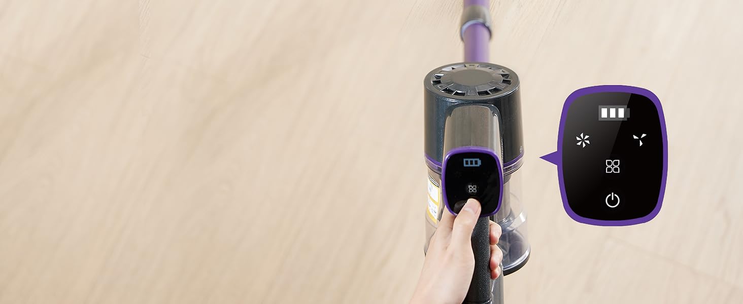 Бездротовий акумуляторний пилосос Vexilar V8PRO 6-в-1: для твердих поверхонь, килимів та шерсті тварин. 35KPa, 45 хв роботи.