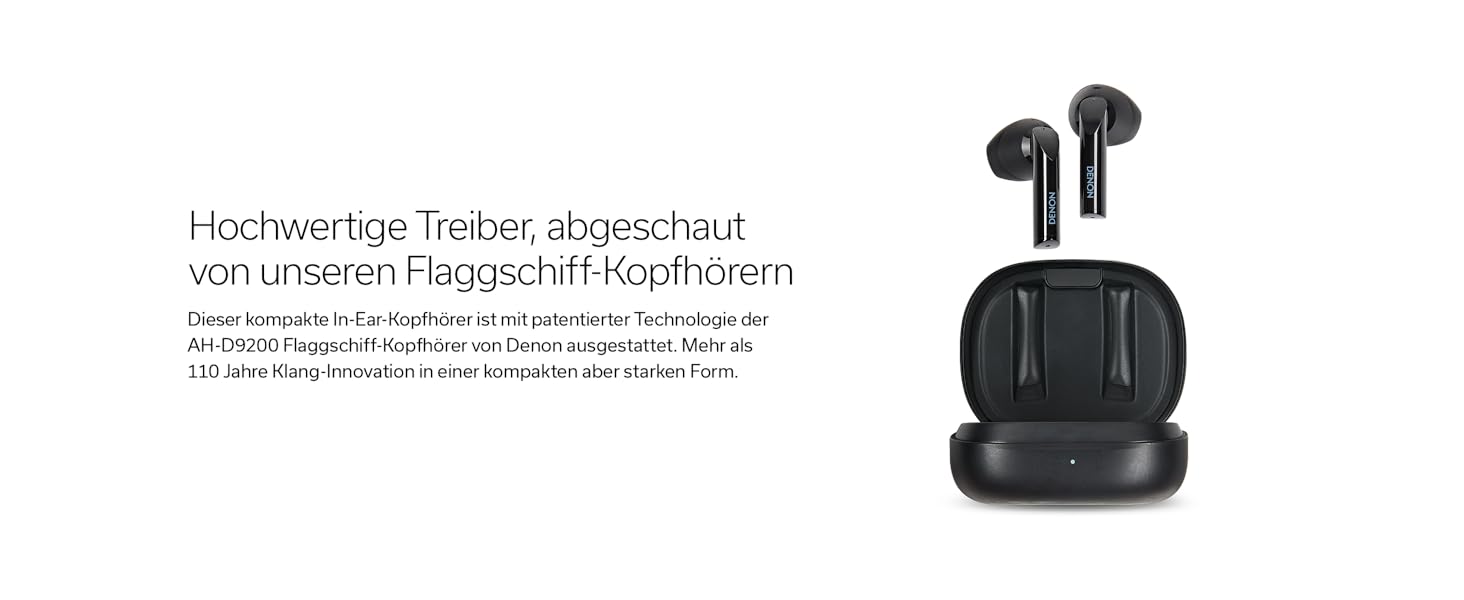 Бездротові навушники Denon AH-C500W - білі, Bluetooth, з мікрофоном, водостійкі