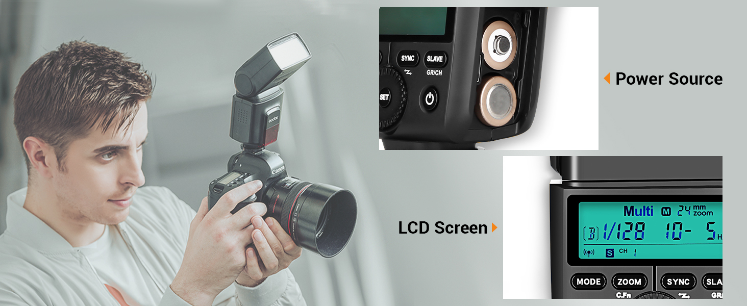 Спалах Godox TT350S TTL 2.4G HSS 1/8000s GN36 для Sony - Сумісний зі Sony Mirrorless