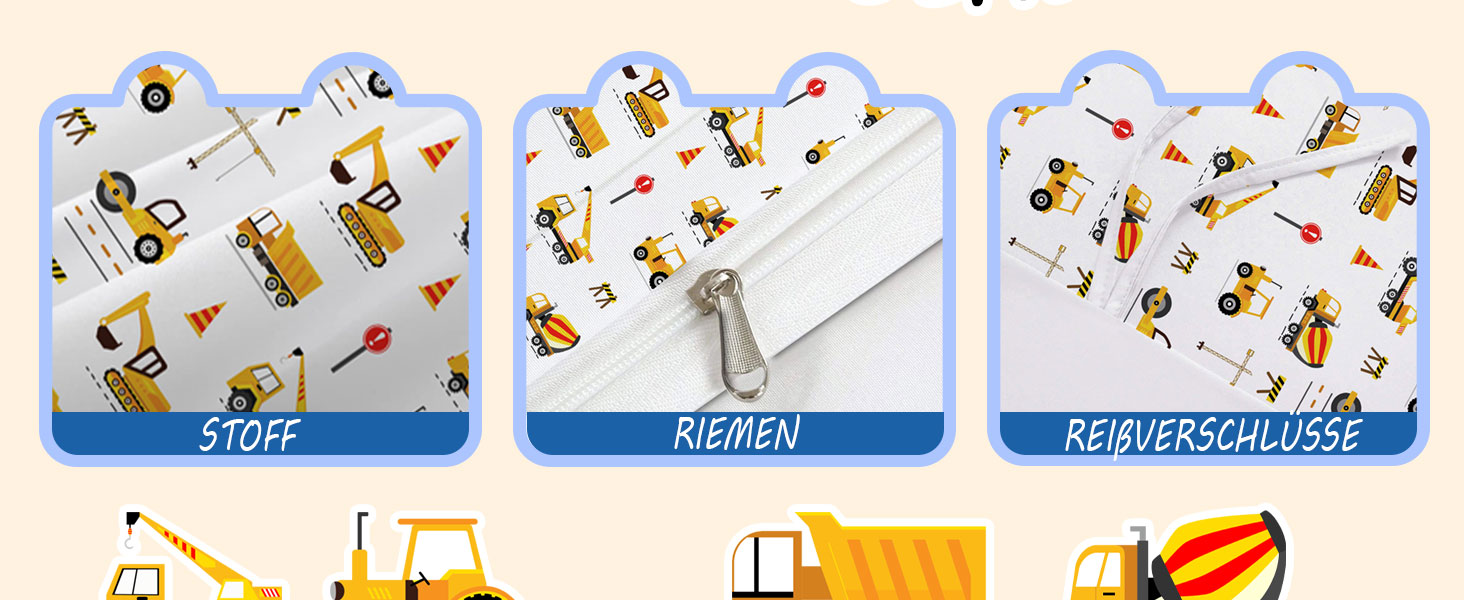 Комплект постільної білизни для дитячого ліжечка DJDEA 100x135 см - Динозаври, м'яка мікрофібра, 2 шт. (з наволочкою 40x60 см)