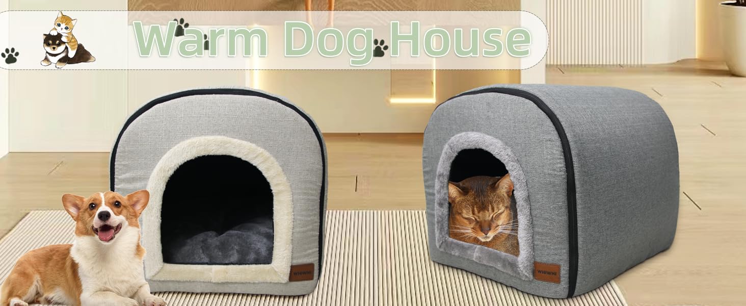 Кігтеточка-будиночок для котів з плюшем, 50x42x42 см, темно-сірий