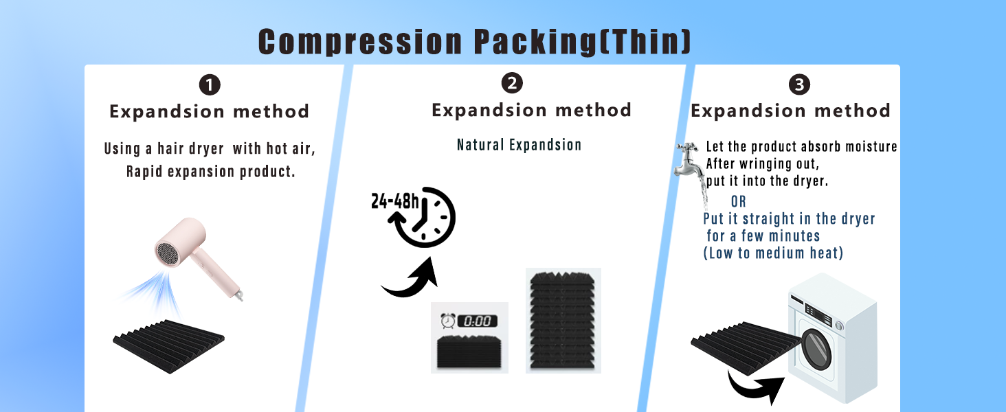 Акустичні панелі зі звукопоглинаючого поролону самоклеючі, 48 шт, пірамідні панелі для шумоізоляції студії та офісу, чорні, 30x30x2.5 см