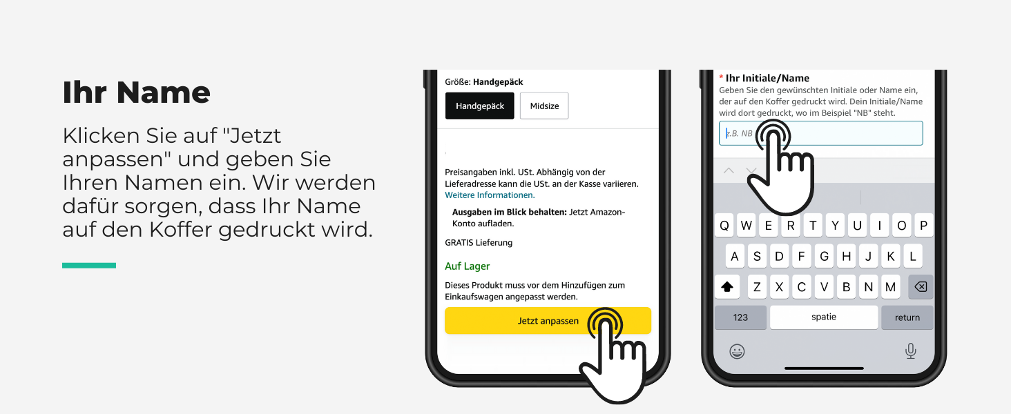 Дитячий валіза-роликовий колірний з ініціалами та іменем, 55x40x20см - валіза для ручної поклажі, валіза для хлопчиків, легкий, з принтом 'Ренн-авто'